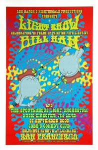 Bill Ham Light Show 40th Anniversary at Cobb's, San Francisco. Poster by Dennis Loren