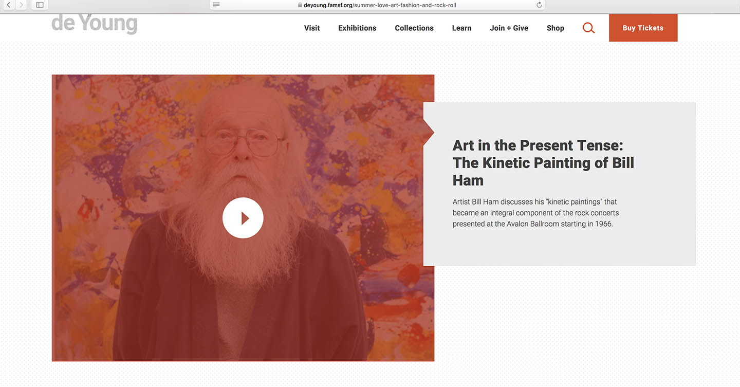 Art in the Present Tense: The Kinetic Painting of Bill Ham, deYoung